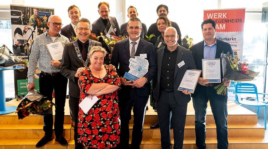 De genomineerden en winnaars van de Connect Award 2022.
